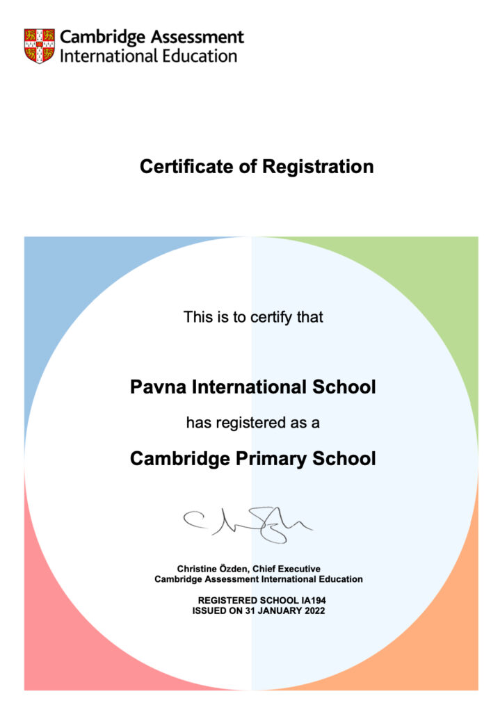 Pavna School-certificate-cambridge primary school